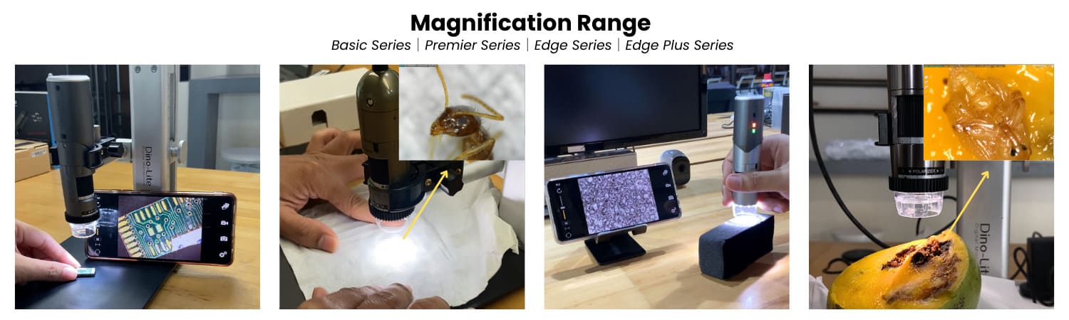 Magnification Range of Dino-Lite Microscopes
