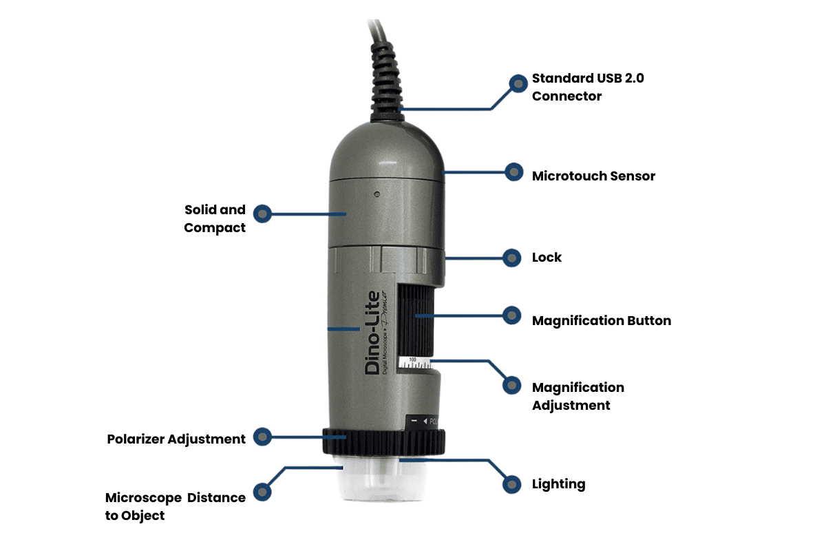 parts of digital microscope