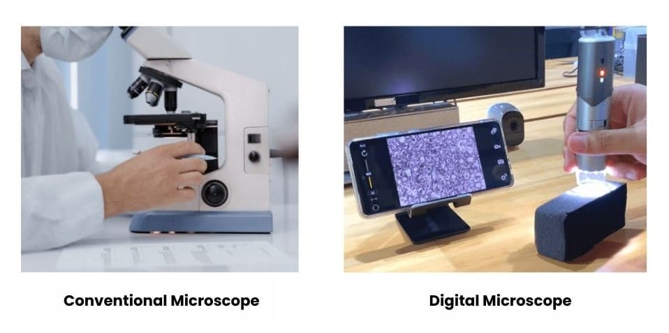 Mikroskop digital vs mikroskop konvensional